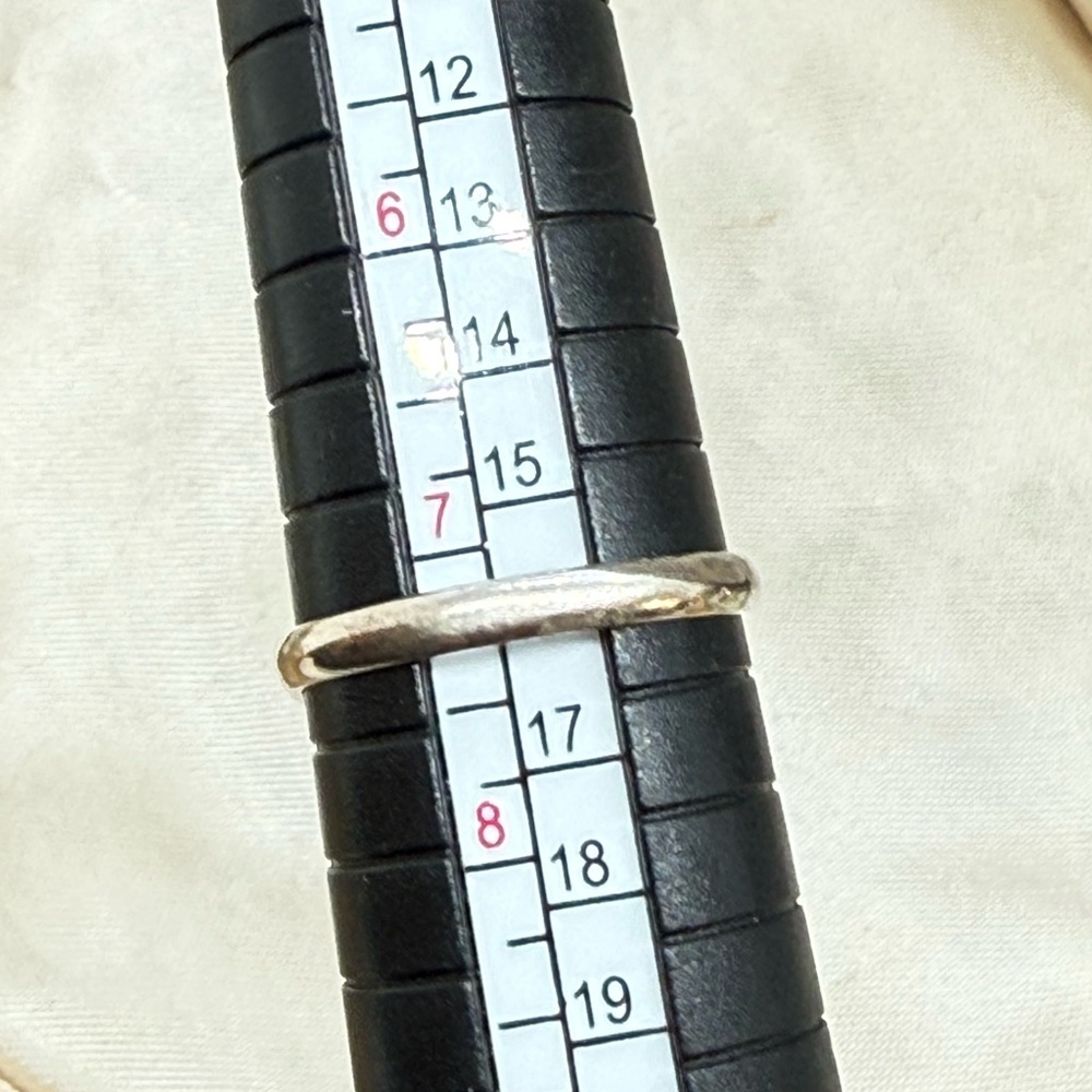 Vintage Ruby Zoisite Silver Ring - image 4